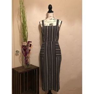 NWOT EMORY PARK Midi Smock Sundress Striped Size M